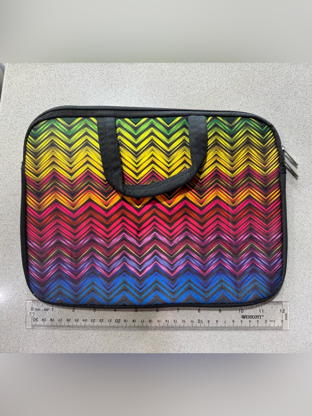 Chevron Rainbow Laptop Sleeve - Multicolor